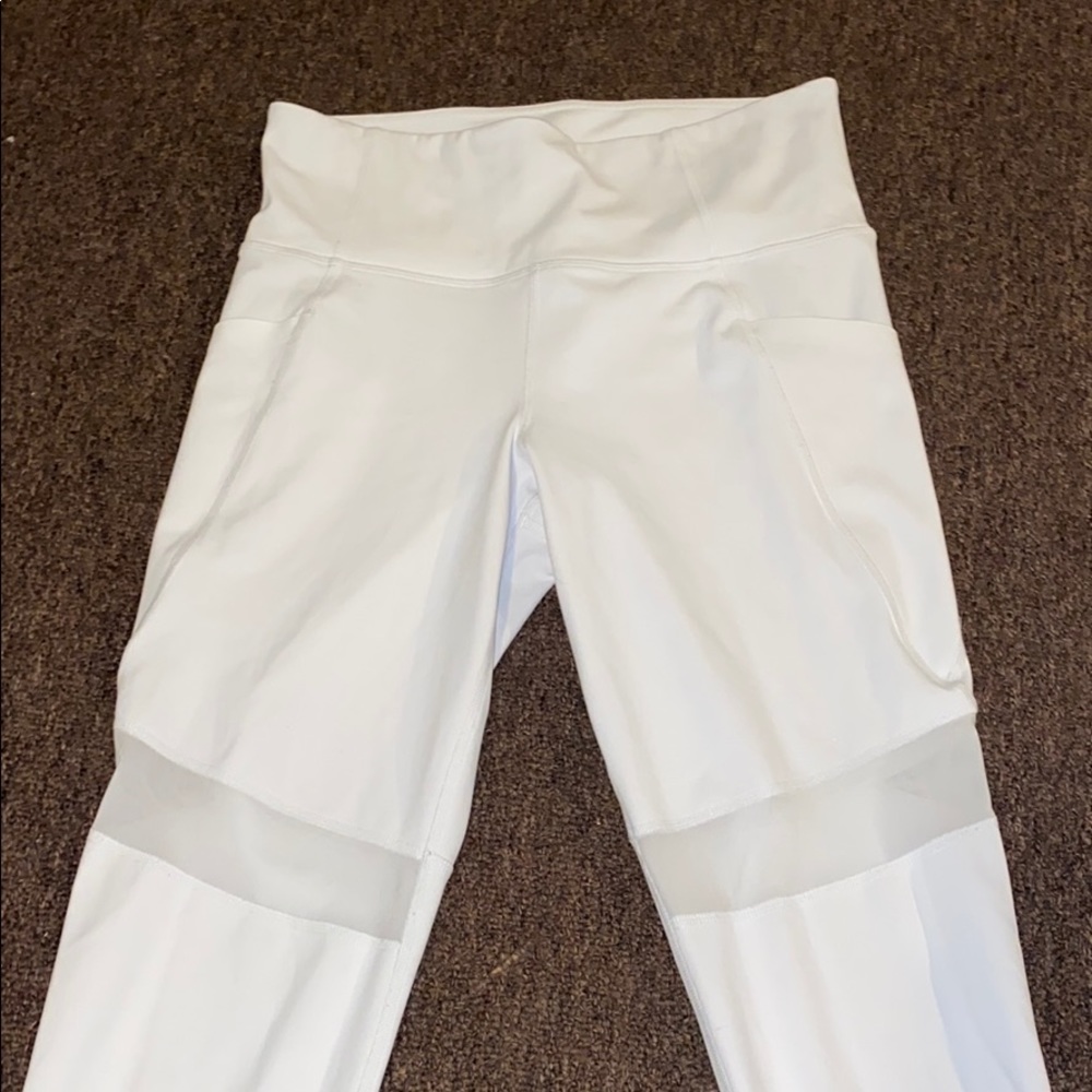 athleta white leggings